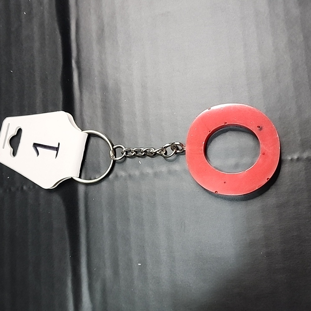 Bag charm Keychain Letter O